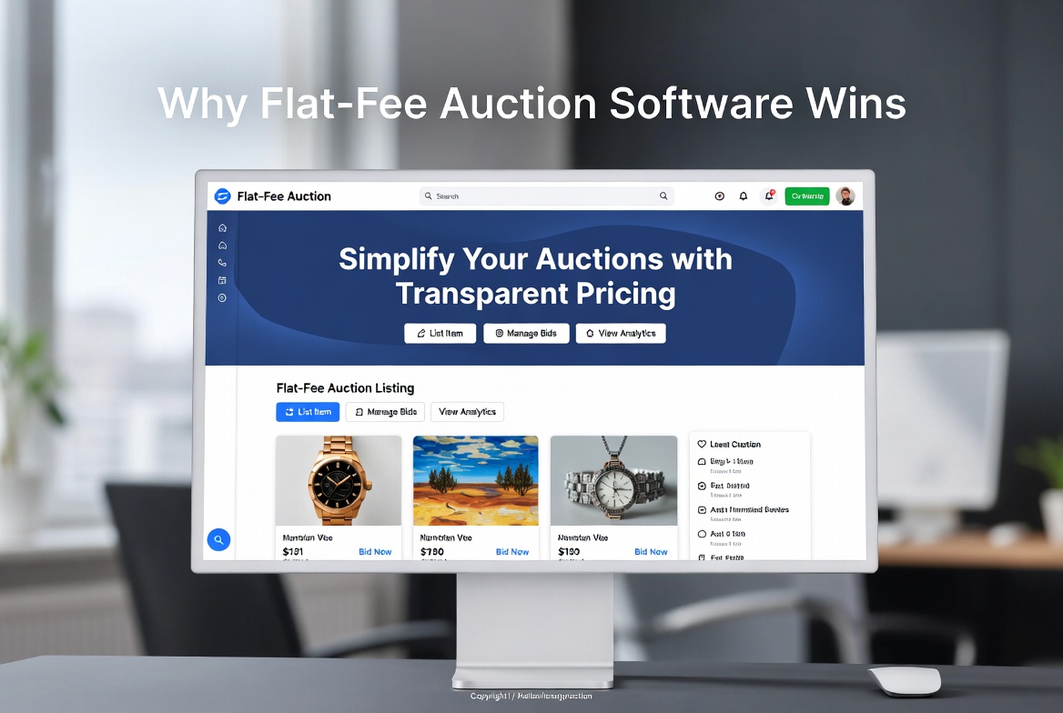 The 8% Commission Trap: Why Flat-Fee Auction Software Wins the Moment You Cross $125K