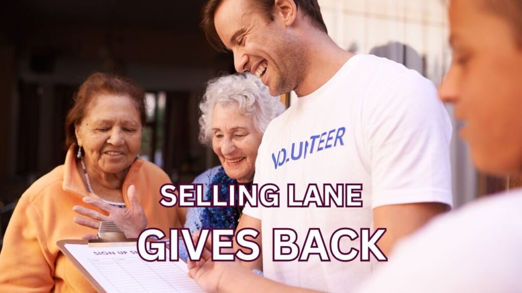 Selling lane gives 20% of your monthly fee to charity
