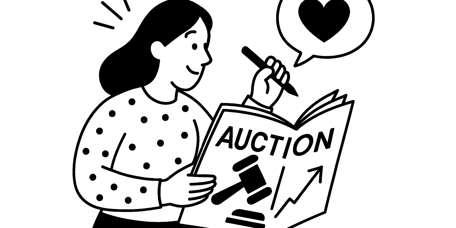 The Art of the Auction Description: Words That Make Bidders Hit 'Bid Now