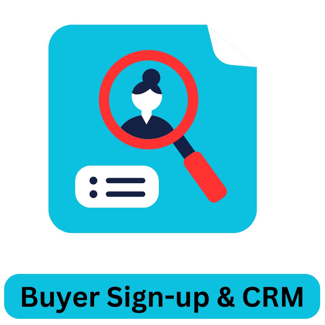 Register buyers on your site and manage them in the included Auction CRM