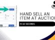 hand selling at auction