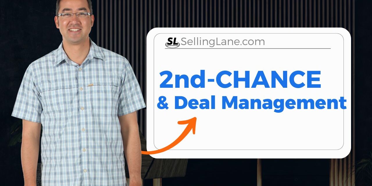Second chance offer screen in Selling Lane auction software.