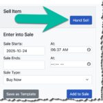 How to hand sell an item at auction