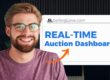 Selling Lane Auction Software real-time auction Dashboard showing live bidder stats and revenue.