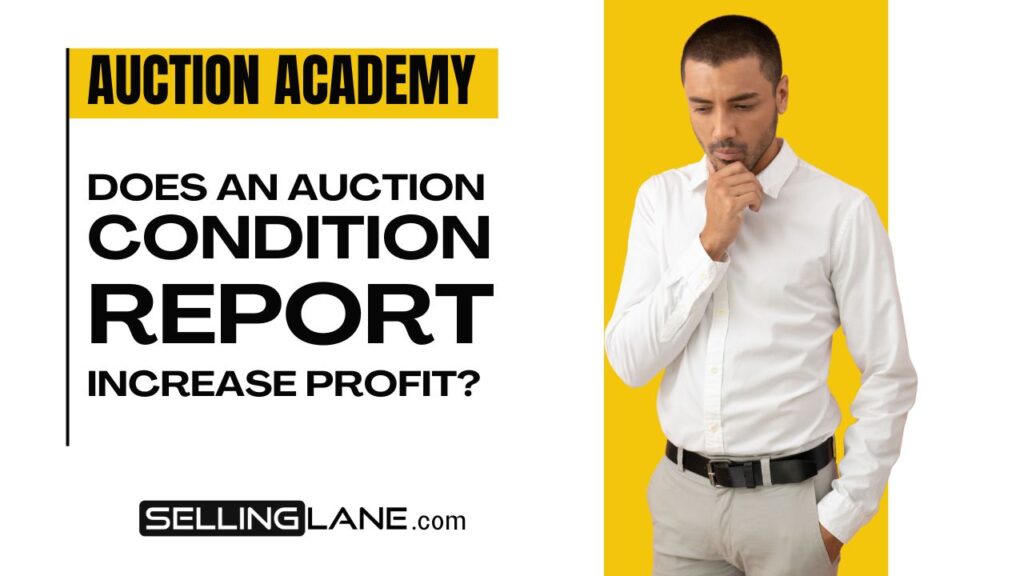 Question does a condition report actually improve profit on an auction?