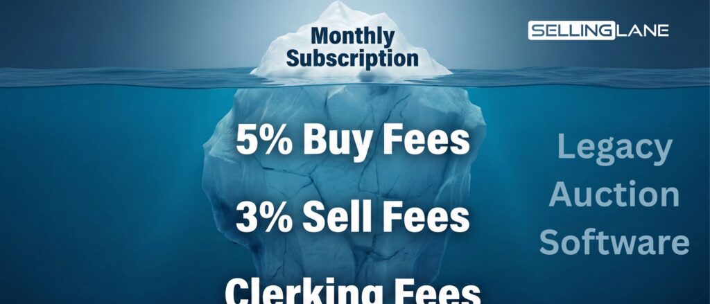 An image of a iceberg comparing sass pricing to per transaction pricing